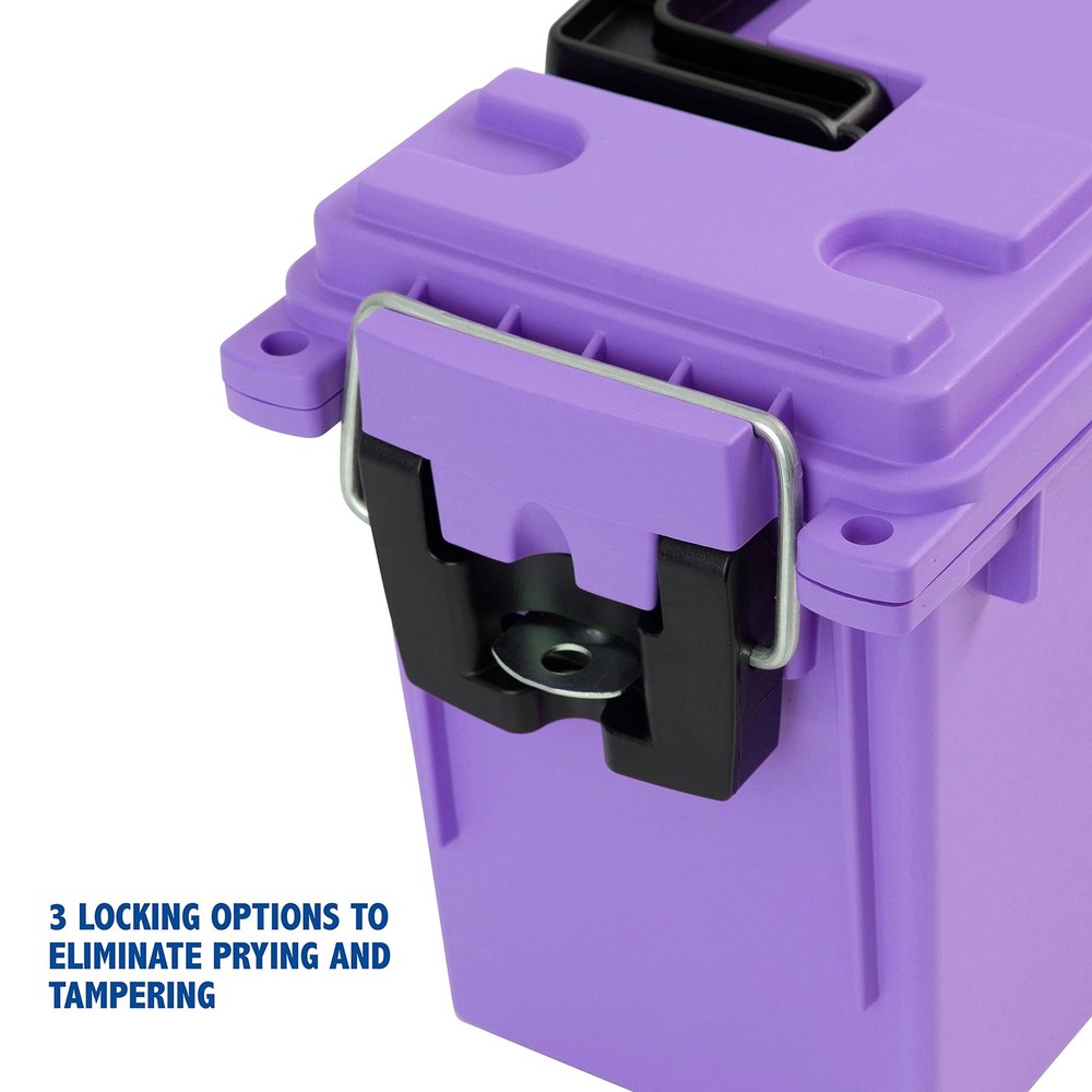 Sheffield 12632 Ammo Storage Box, Stackable .30 Cal Standard Single, Purple
