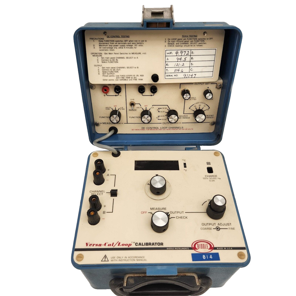 Biddle Instruments Versa-Cal/Loop Electronic Calibrator | Pre-Owned, Untested