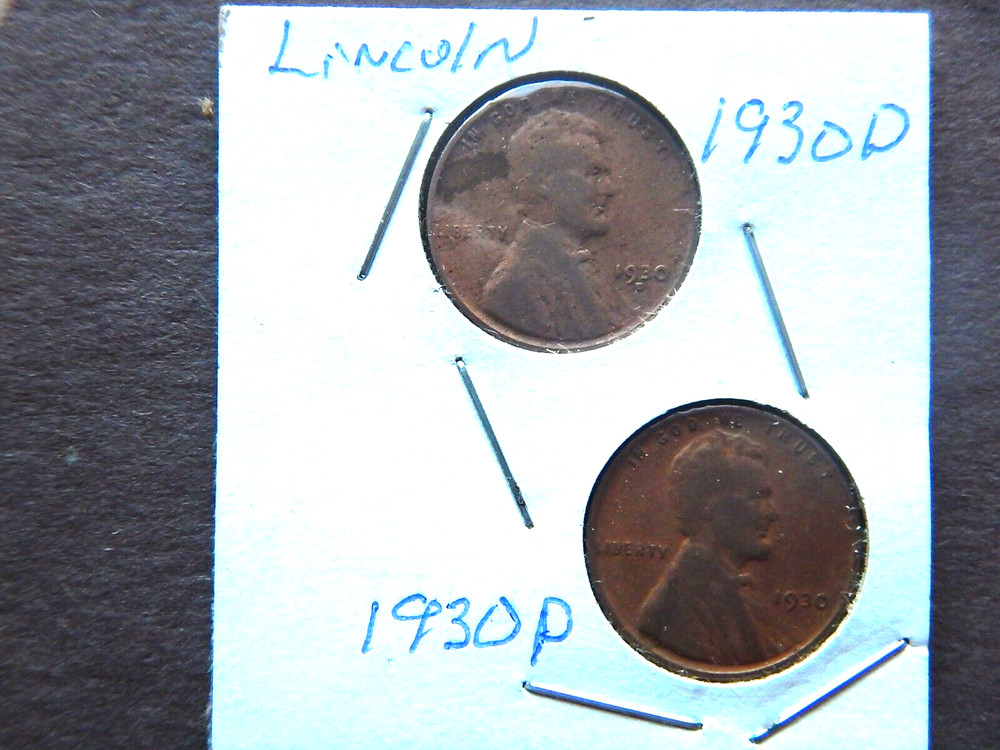 1930 (DP) (2) Lincoln Pennies