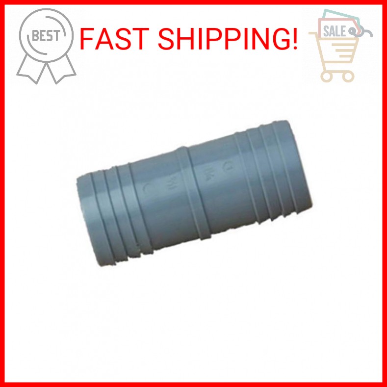 COUPLE INSRT POLY BLK 1.25"