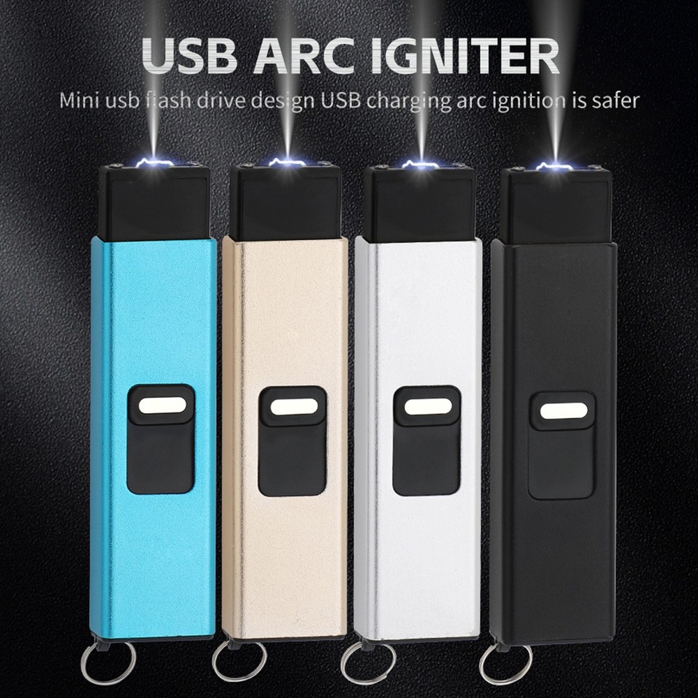 Pulse Arc Igniter USB Charge LED Light Barbecue Kitchen Fire Starter