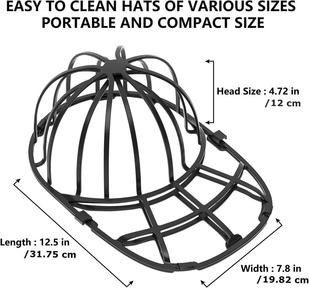 Hat Washer for Baseball Cap Washer Cage Frame Protector for Washing Machine 4PCS
