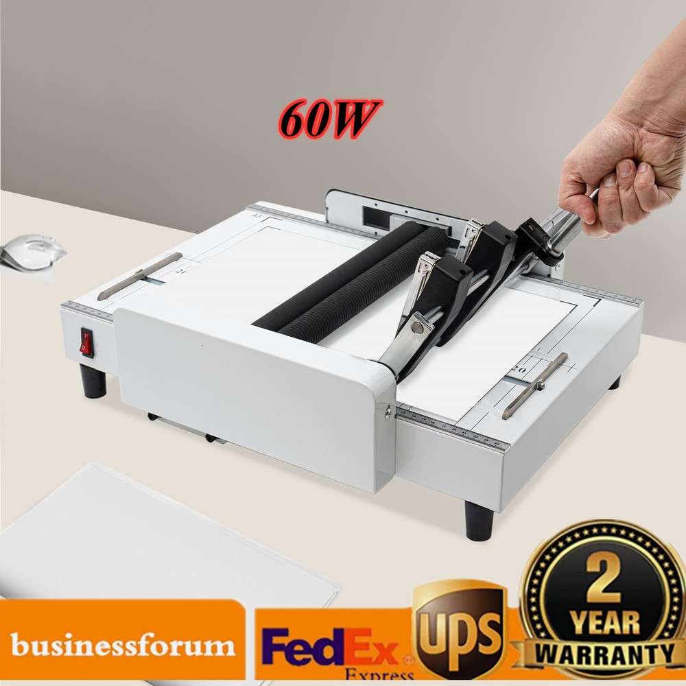 A3 Booklet Folding Binding Machine Paper Stapling Making Book Stapler 110V 60W