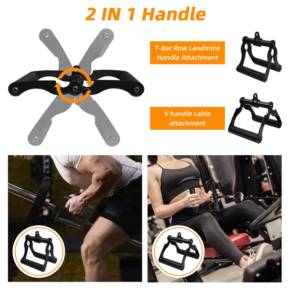 Cable Machine Attachment Set for Gym,LAT Pulldown Attachment,Home Gym Accesso...