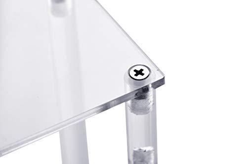 IHOMECOOKER 3 Steps Clear Acrylic Display Riser Cupcake Stand Display for