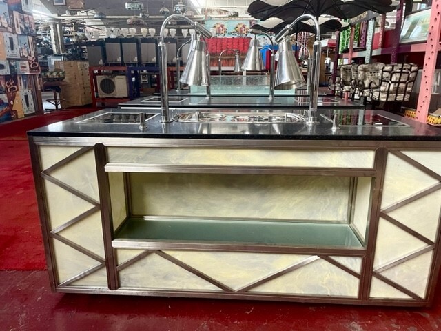 Elegant Buffet Tables with Cook Tops