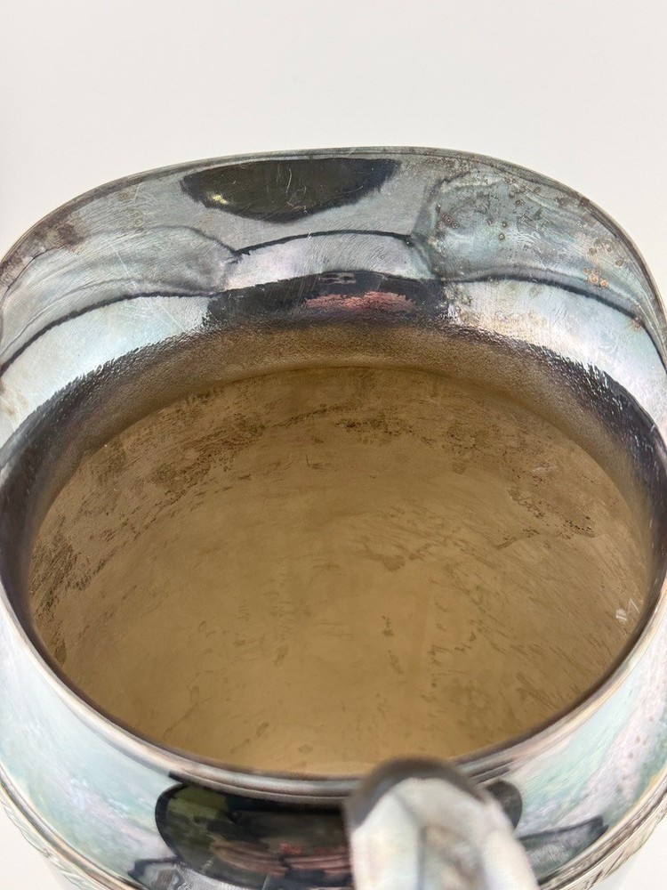 Antique WM Rogers Silverplate Pitcher Evan Dale Pattern Ornate Handle