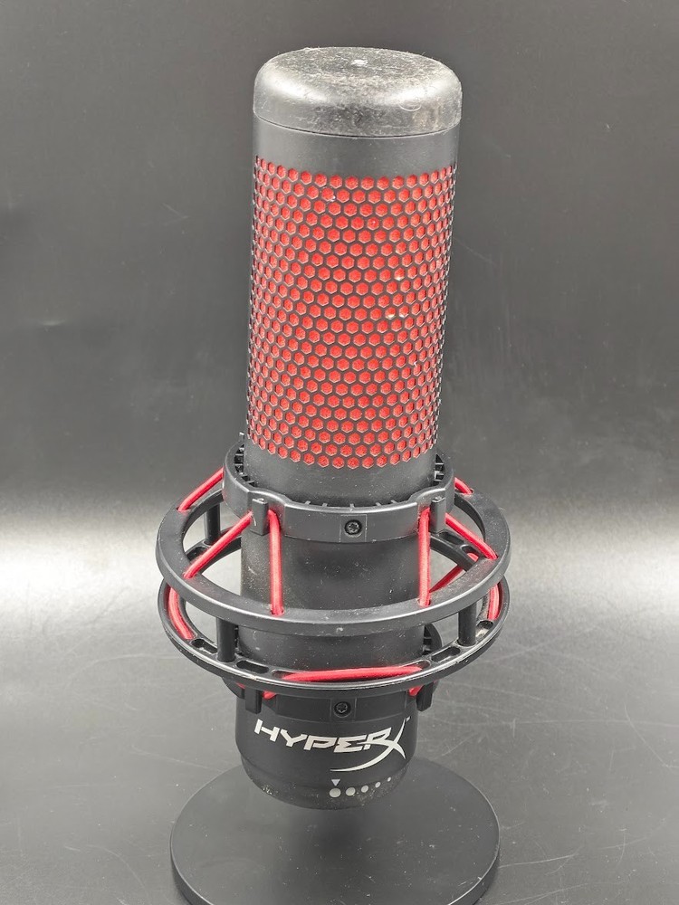 HyperX QuadCast Microphone Black/Red Used Working