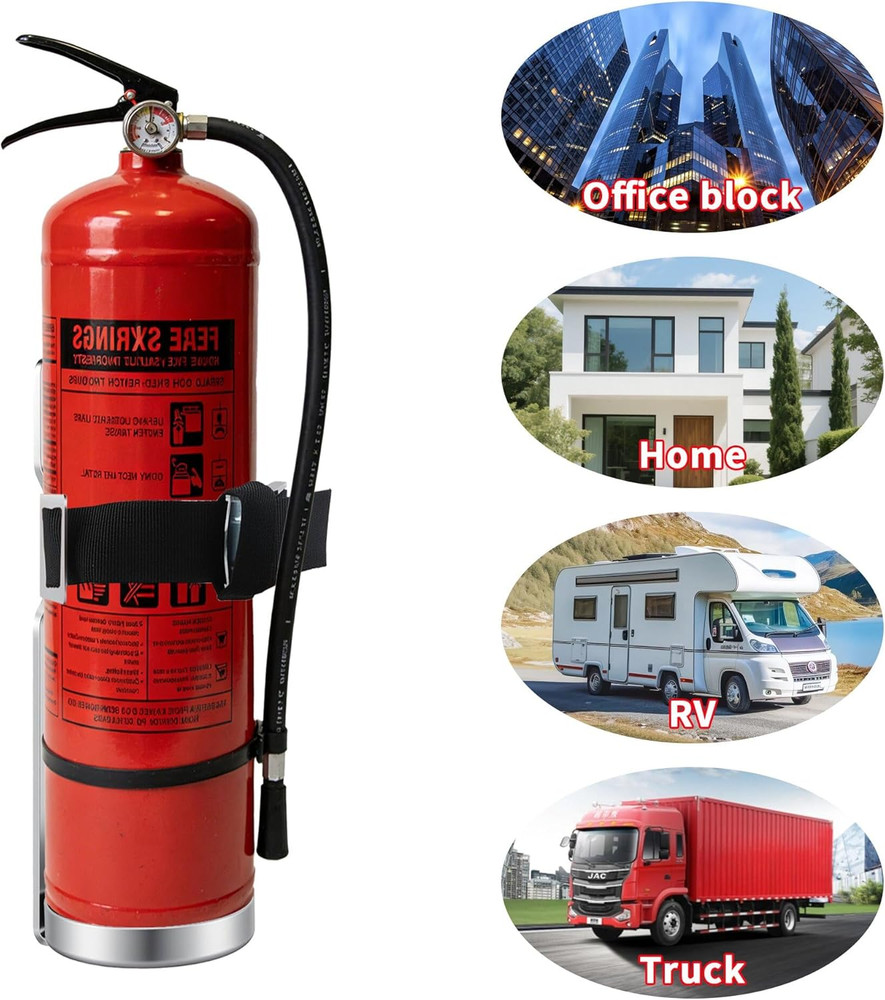 Fire Extinguisher Mount,Wall Mounted Bracket,Compatible with 2.5 Lb Fire Extingu