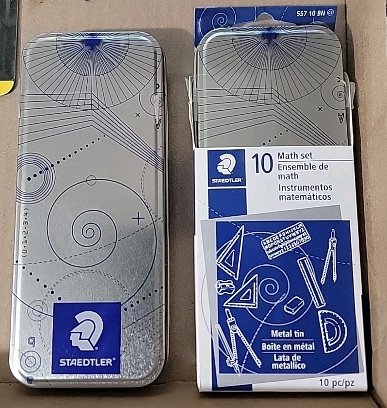 Drafting LOT (2) Staedtler Math Set, (2) General Compass, Angle-Izer, Ruler
