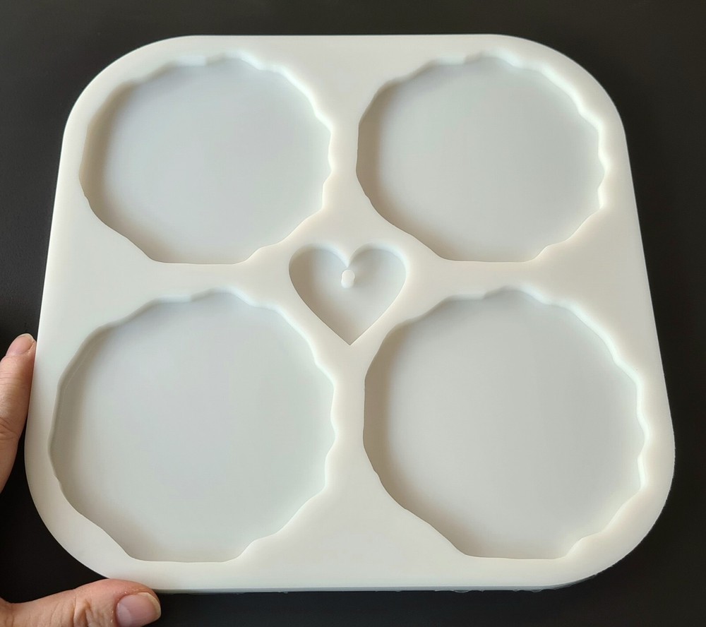 Geode Coaster Silicone Mold AU