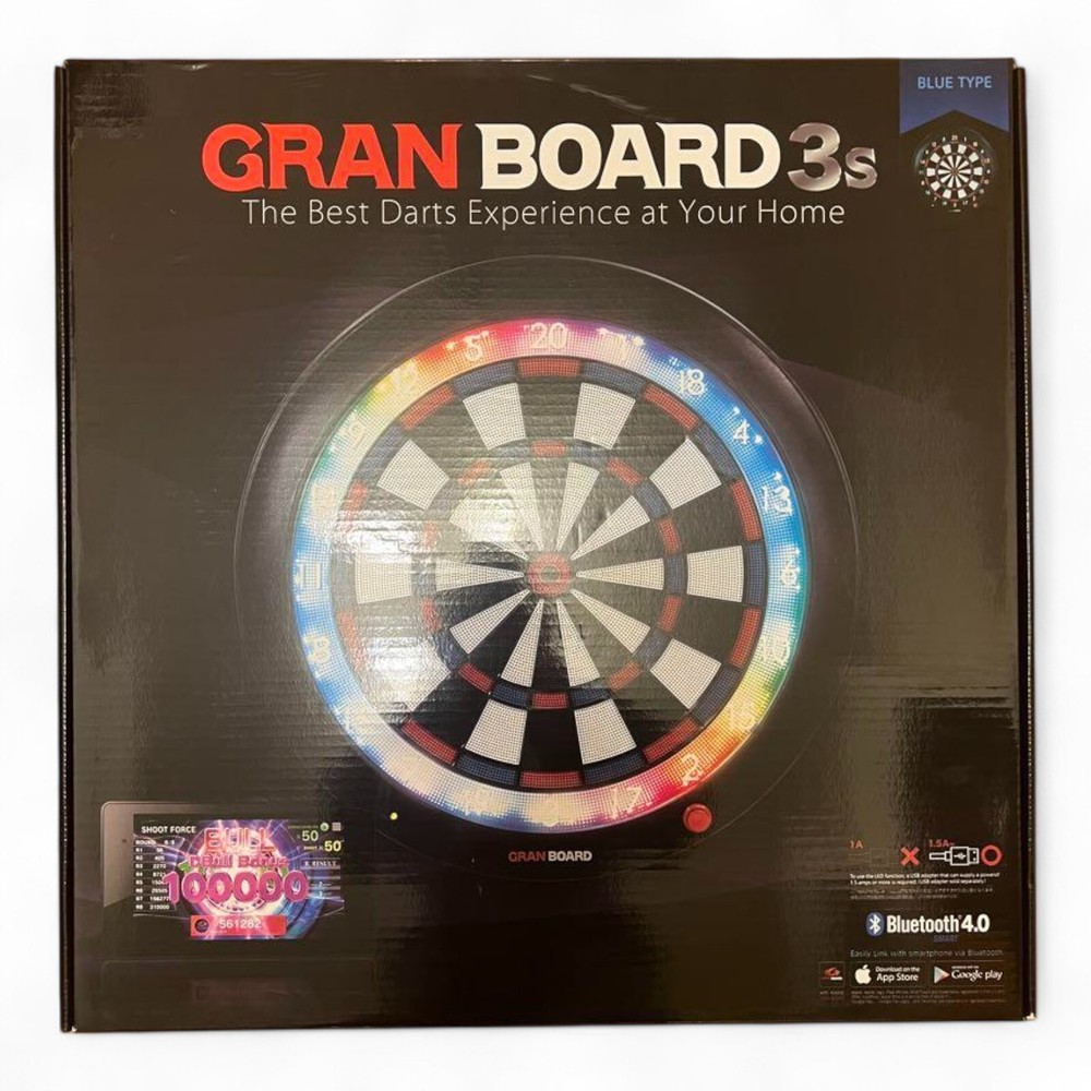 GRAN BOARD 3s LED Bluetooth Dartboard(Blue)