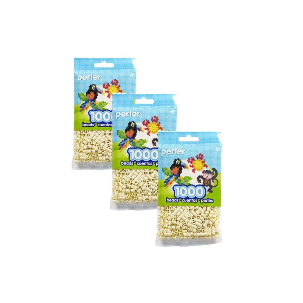 Perler Bead Bags 3x1000 Creme