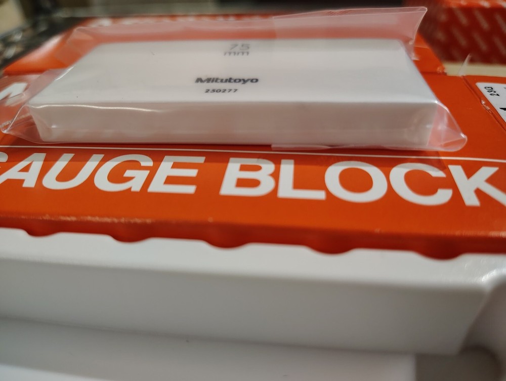 Mitutoyo 75mm Ceramic Rectangular Calibration Inspection Gage Block Grade 0