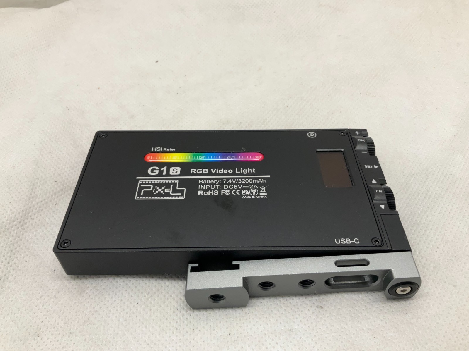 Pixel G1s RGB Video Light, Built-in 12W Rechargeable Battery LED Camera Light