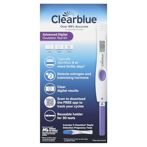 Clearblue Advanced Digital Ovulation Test Kit, 32 Count White