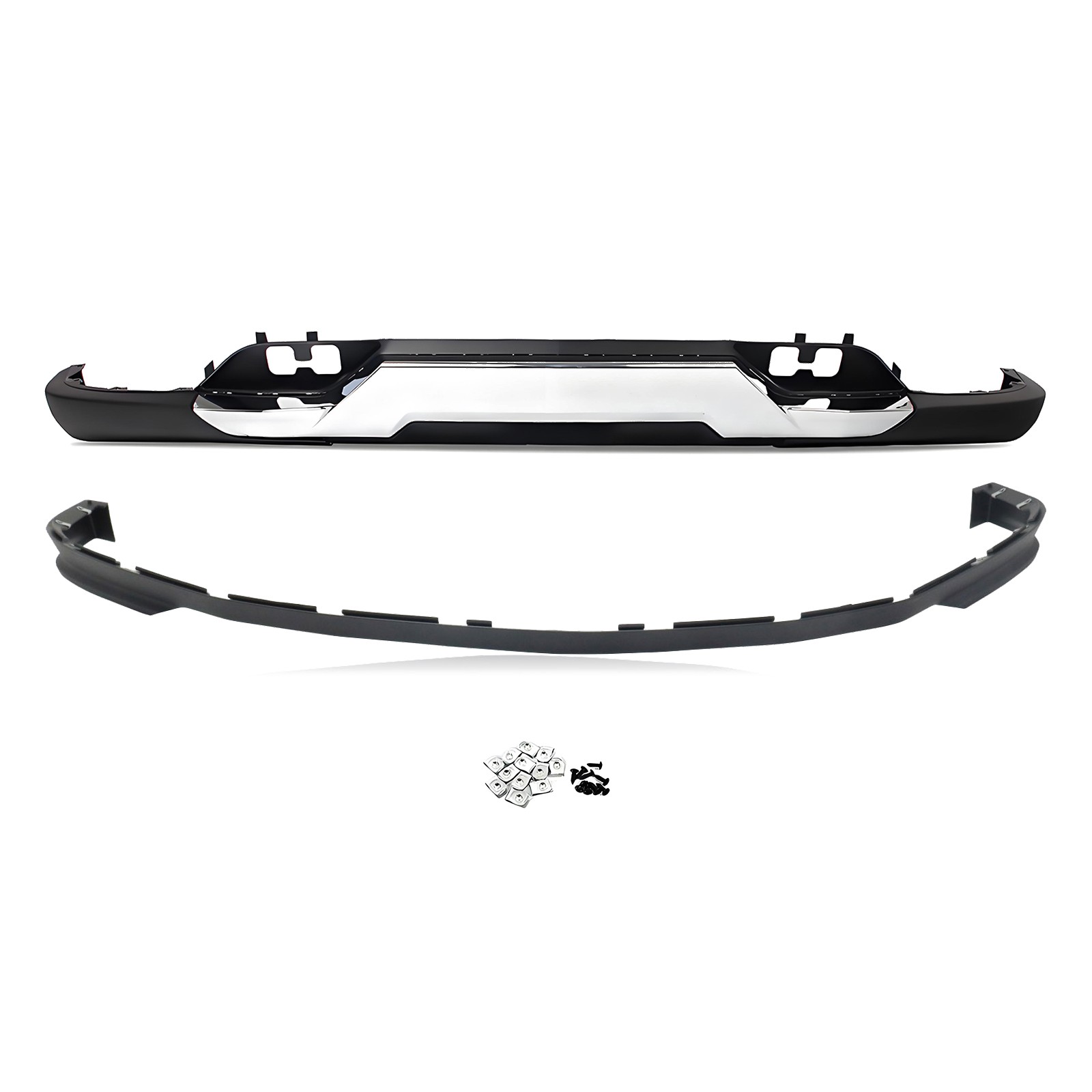 Front Bumper Lower Valance w/Tow Hooks 2016-2018 Silverado 1500 w/ Air Deflector