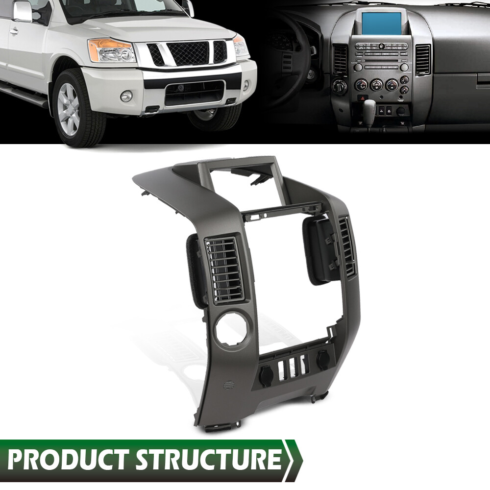 Center Dash Console Instrument Panel Bezel Fit For 04-06 Nissan Titan Armada
