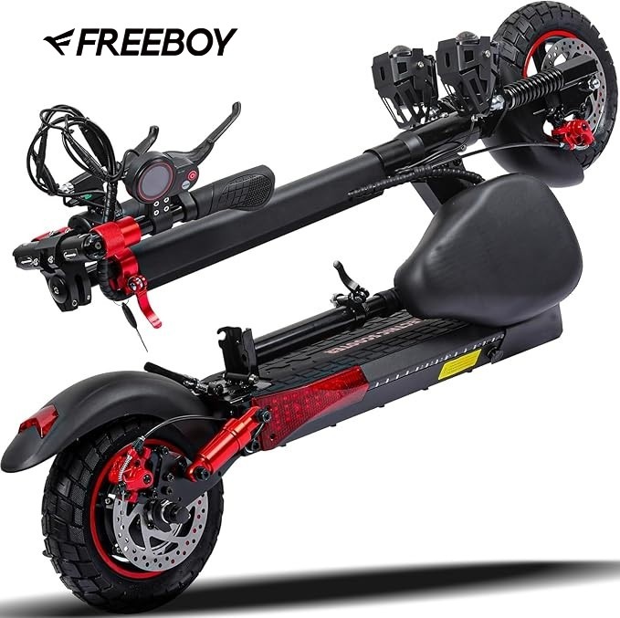 Freeboy Electric Scooter 48v 800W For Adult 10"Off Road Fat Tires Fast Speed US