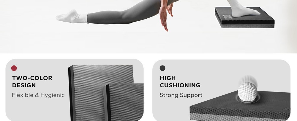 Exercise Balance Pad - 15" Non-Slip Textured Bottom Stability