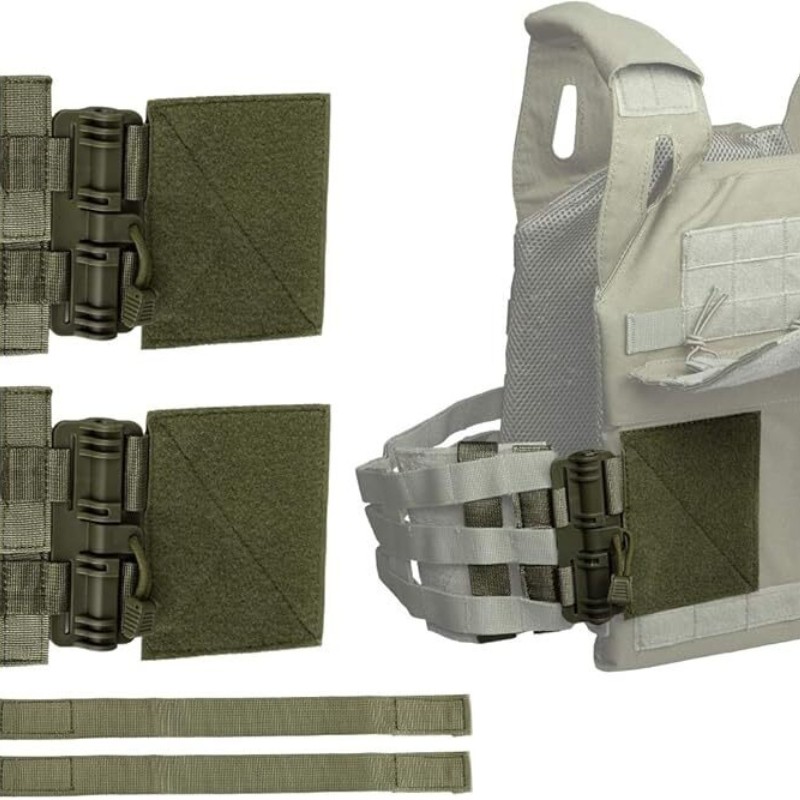 Tactical Hook & Loop MOLLE Quick Release Buckle Set Tube Cummerbund Adapter Vest