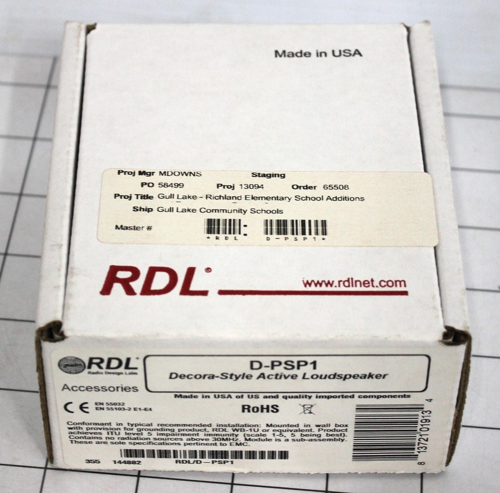 D-PSP1F Decora-Style Active Loudspeaker/White