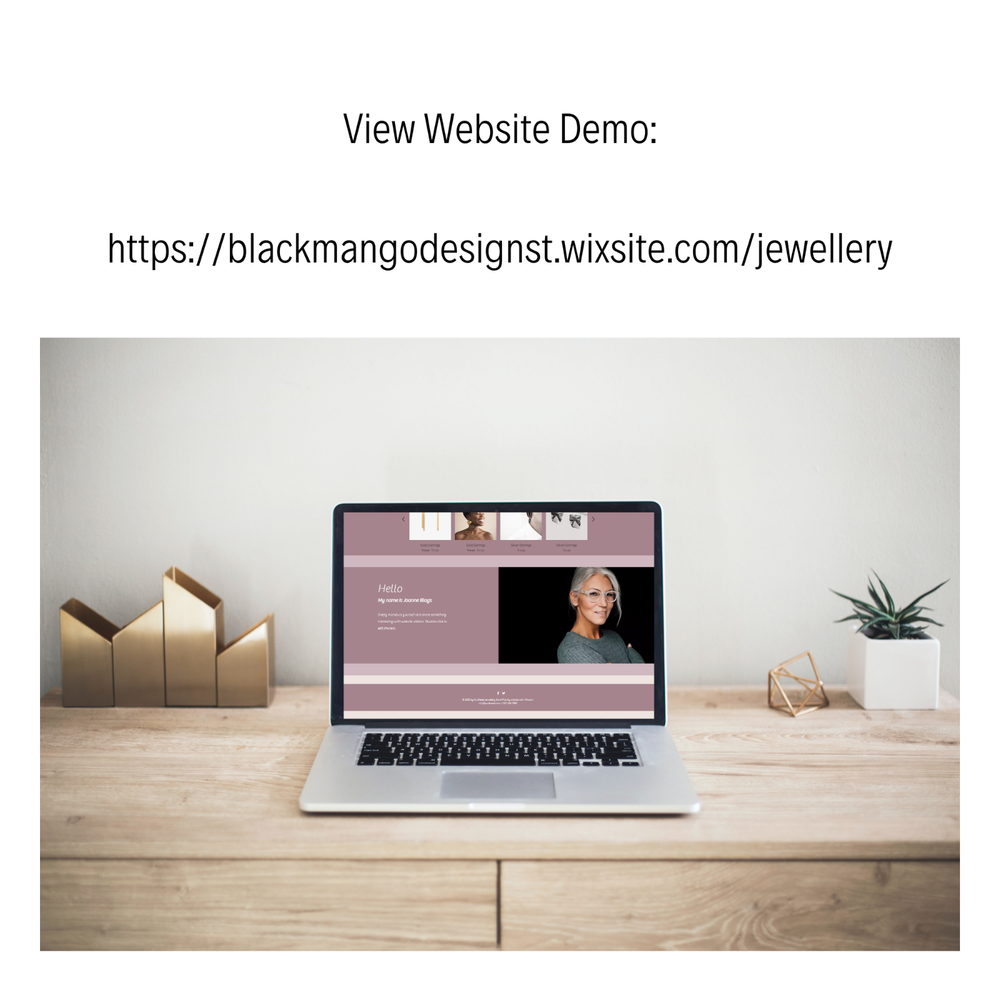 Jewellery Website Design - Easy drag and drop system - no coding required