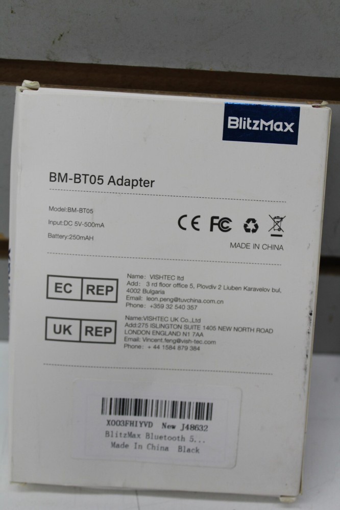 BlitzMax BT05 Transmitter Receiver, bluetooth Adaptive Audio NEW FREE SHIPPING