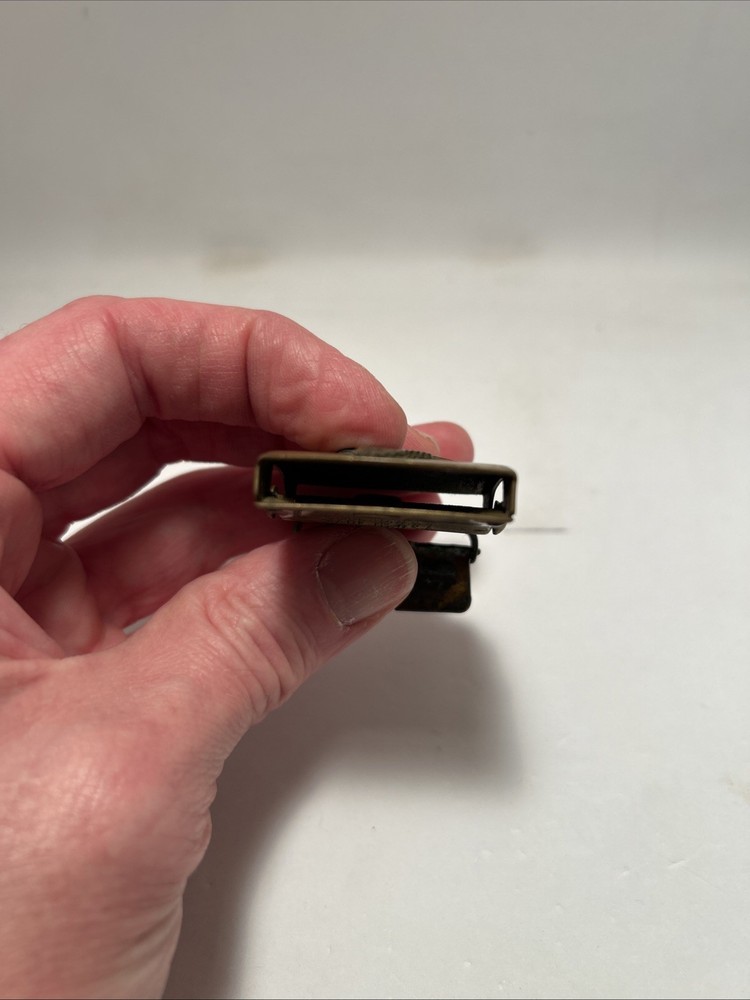 WW2 Original Solid Brass Wings & Propeller Belt Buckle USAAC