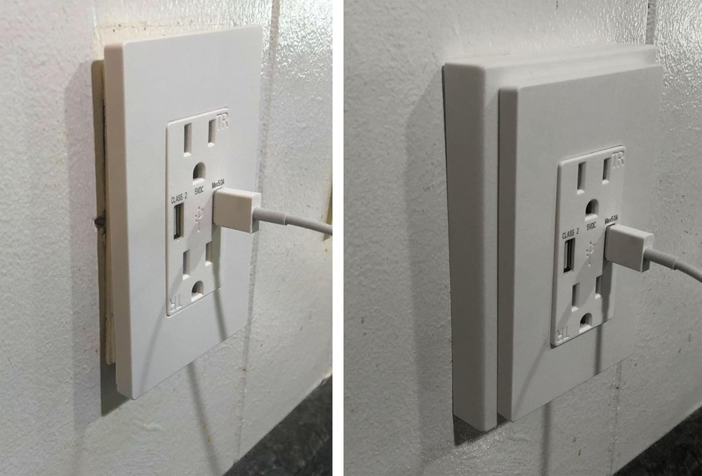 Practical 2-Pack Non-Metallic Shallow Box Extender: Quick Install, White Finish