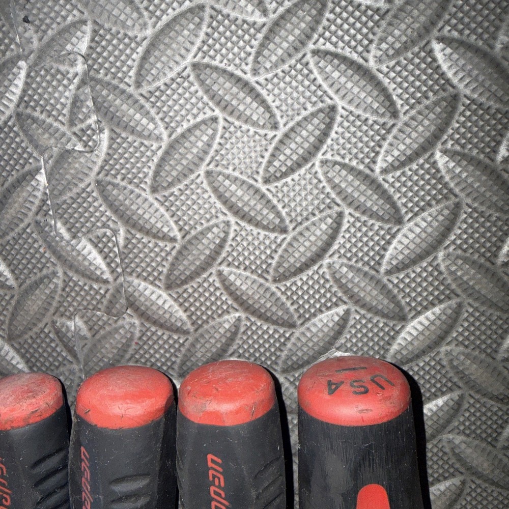 snap on screwdriver set 8pc Red Soft Grip