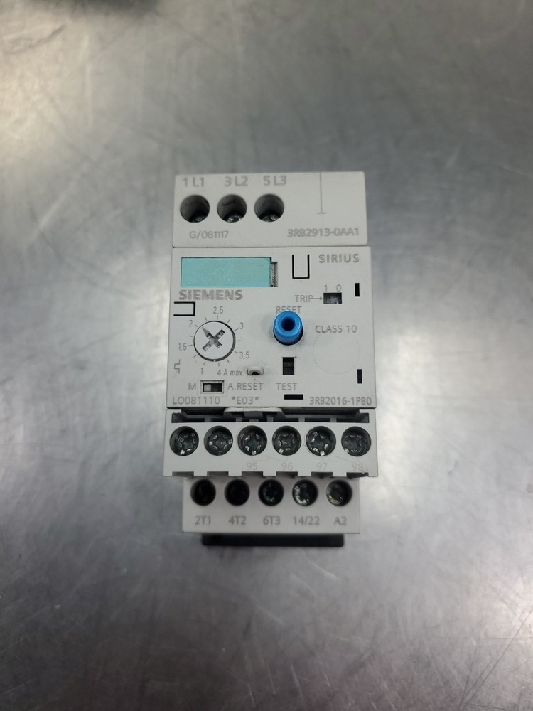 SIEMENS 3RB2016-1PB0 SOLID STATE OVERLOAD RELAY w/3RB2913-0AA1 MODULE      4E-51