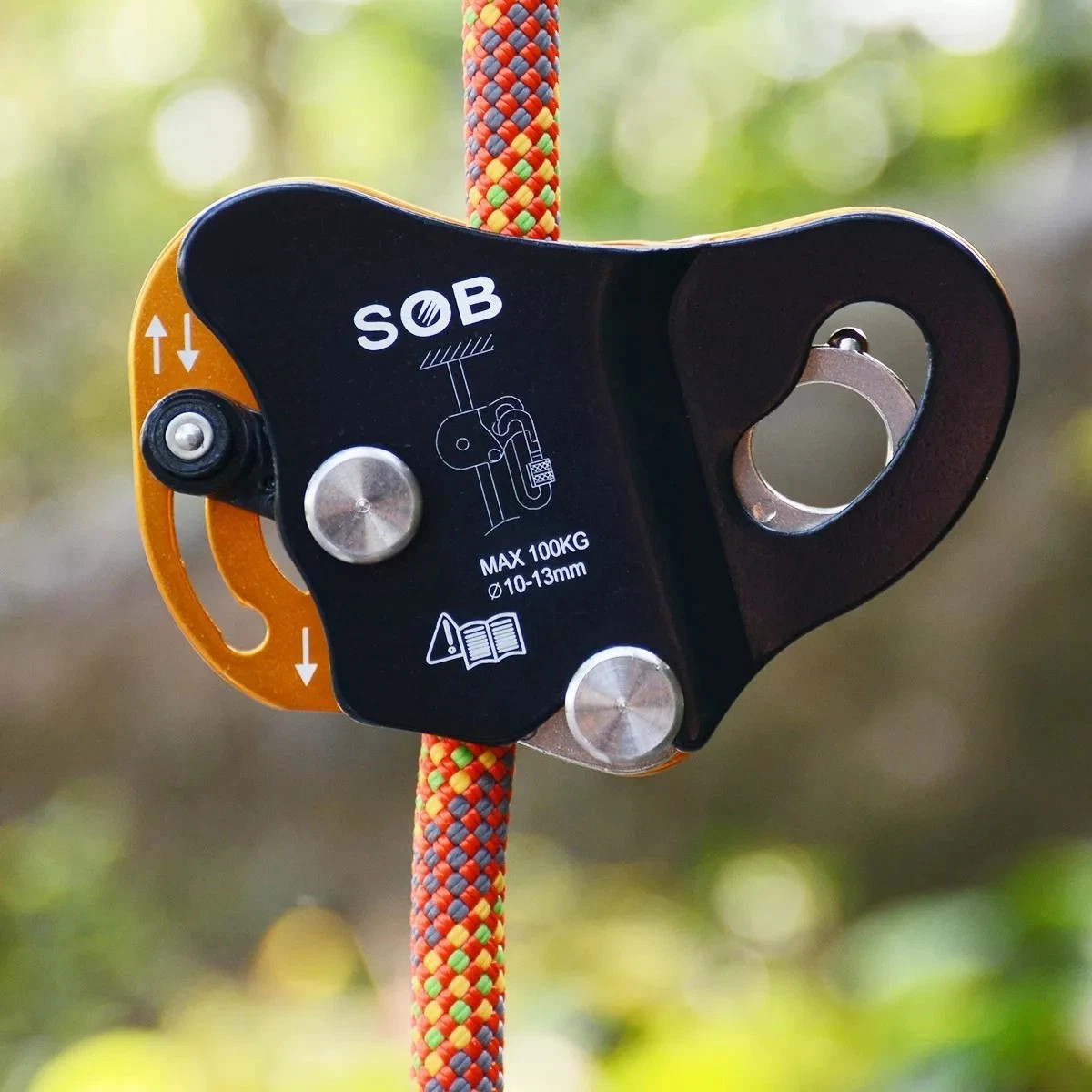 Rope Grab 7/16" Grip Fall Arrest Protection Climbing Rescue Caving Equipment