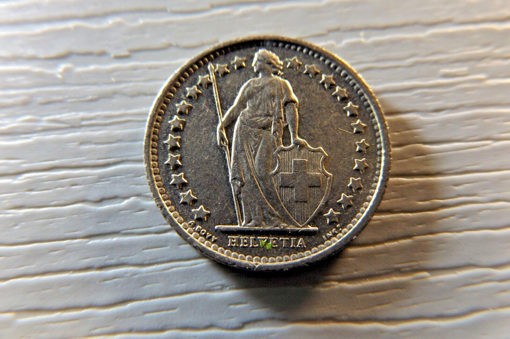 SWITZERLAND 1975 1/2 Franc