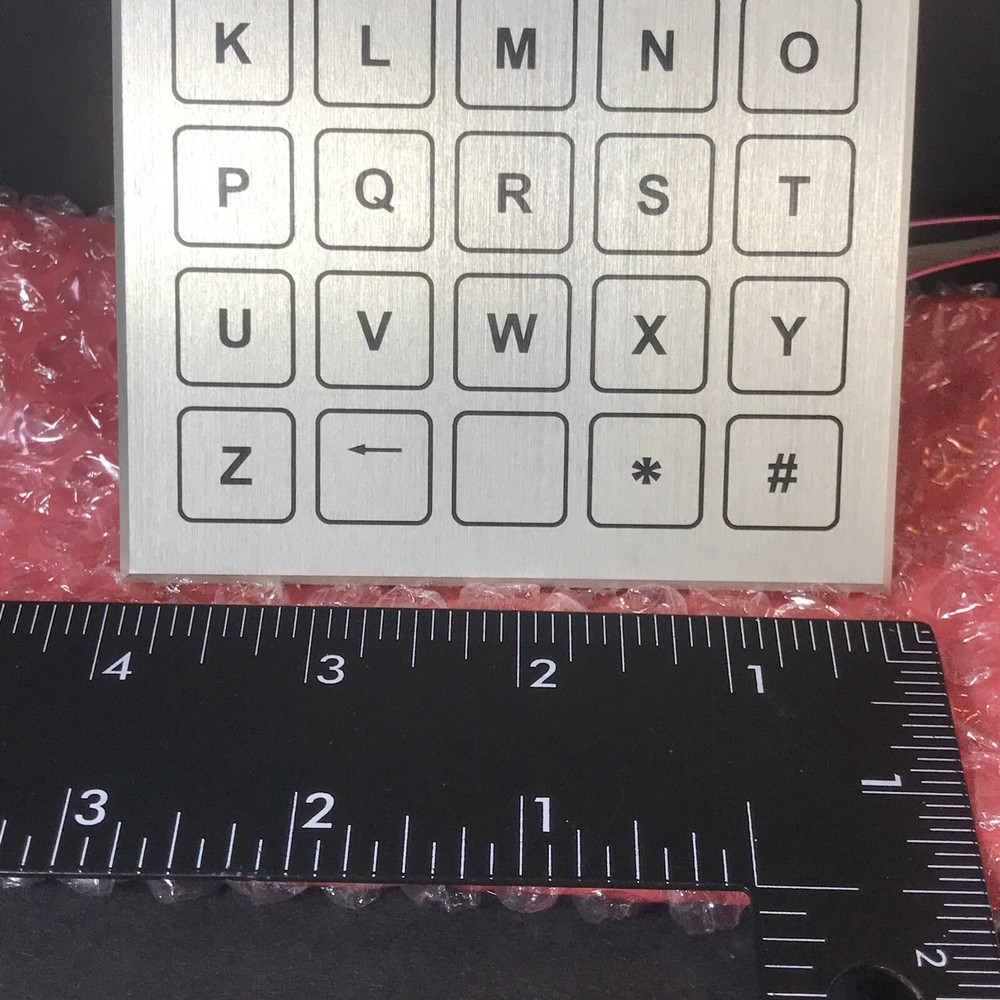 Barantech Everswitch 40 Key Alphanumeric Keypad SPI 29101093 Piezo Aluminum NEW