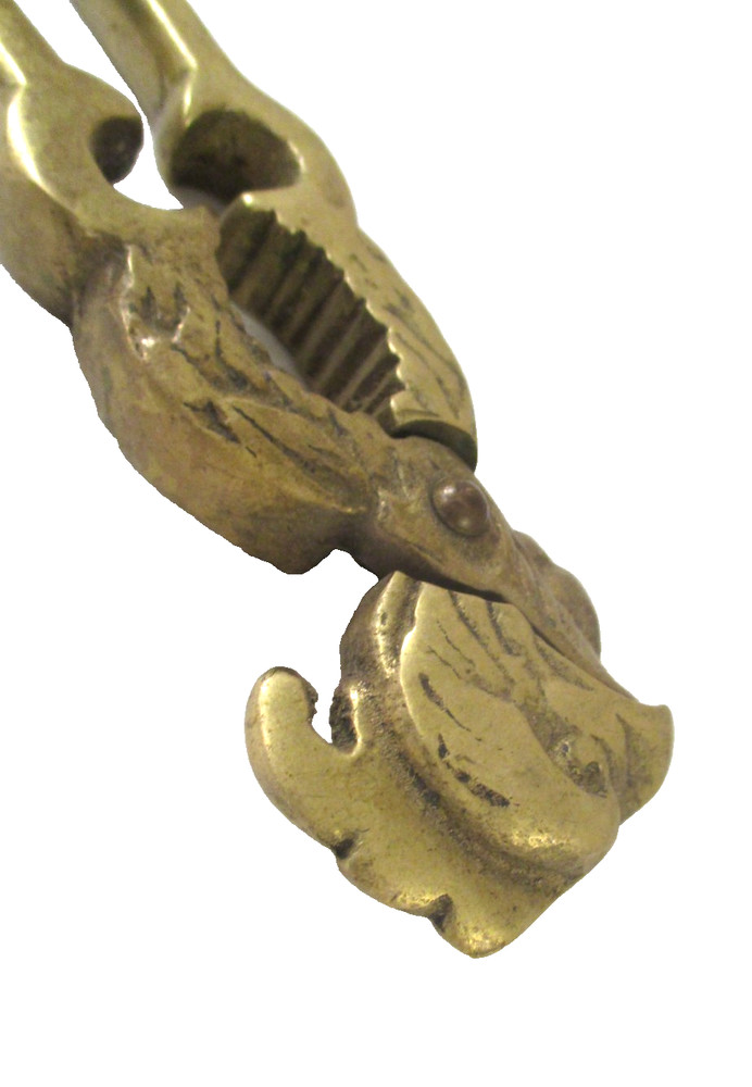 Vintage SOLID BRASS PARROT NUT CRACKER