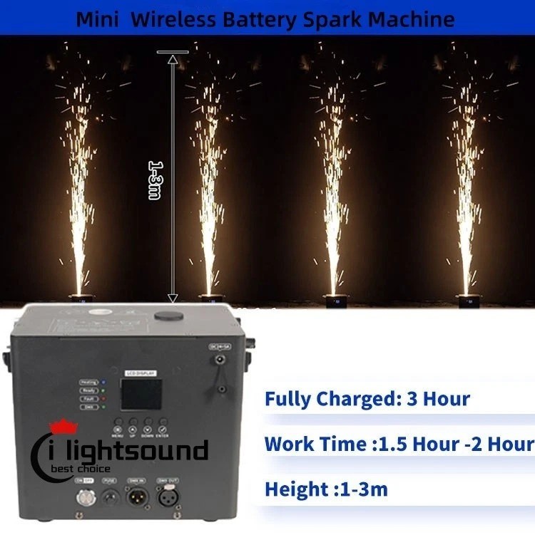 350W Mini Sparkler Firework Cold Spark Machine Battery Rechargeable sparkle
