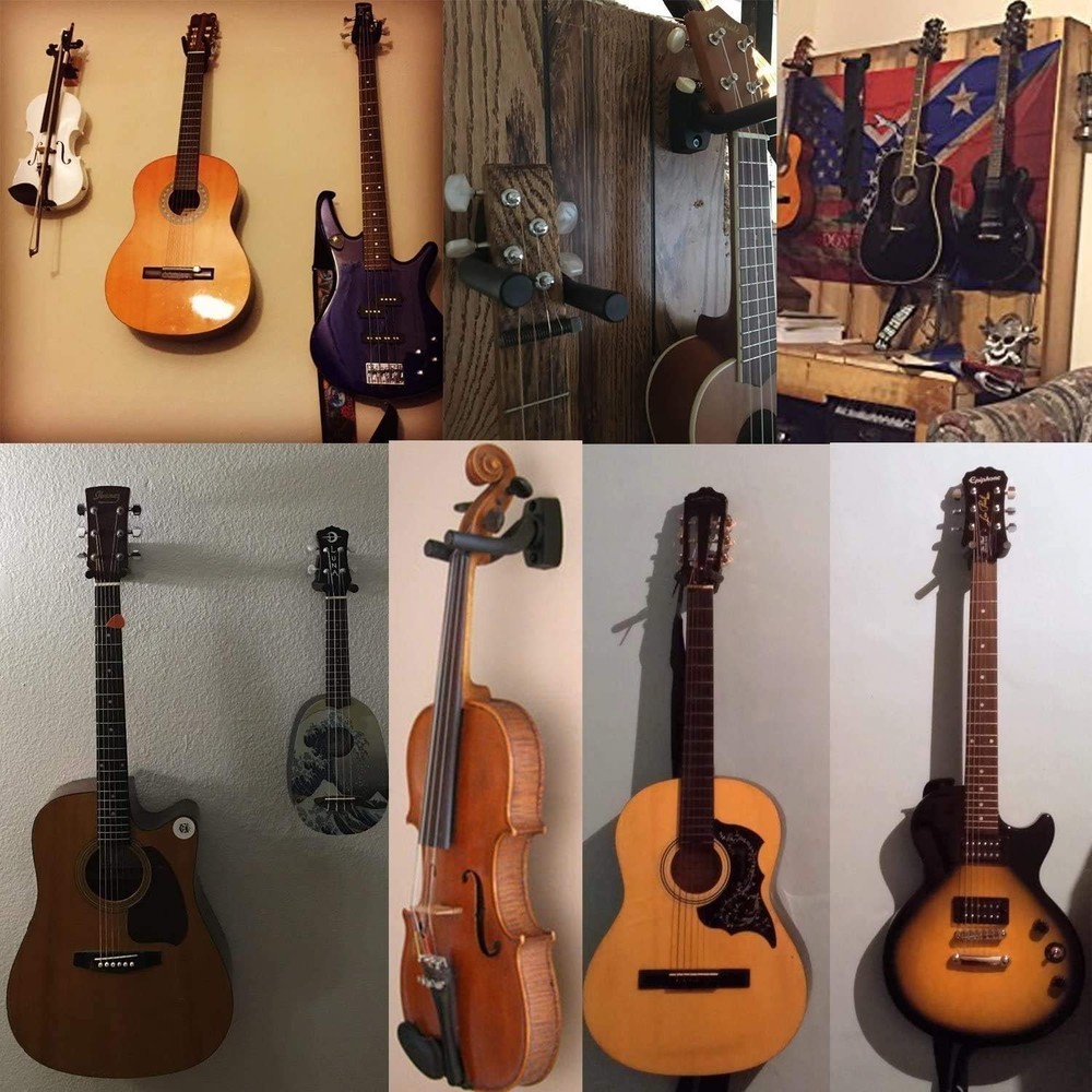 Guitar Wall Hanger Stands for Ukulele, 2 Pack