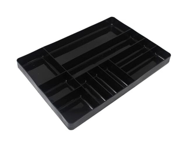 Black Stackable Lightweight0 Compartment Organizer Tray () 1