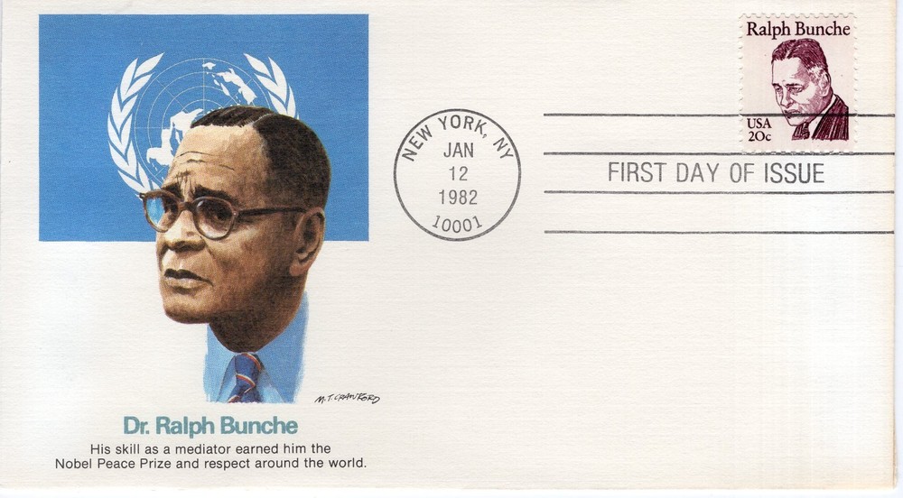 DR. RALPH BUNCHE  -  1982 - FW824