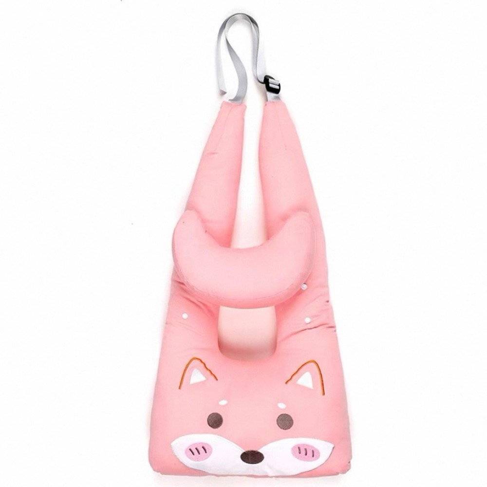 Adjustable Car Headrests Pillow Pink Fox