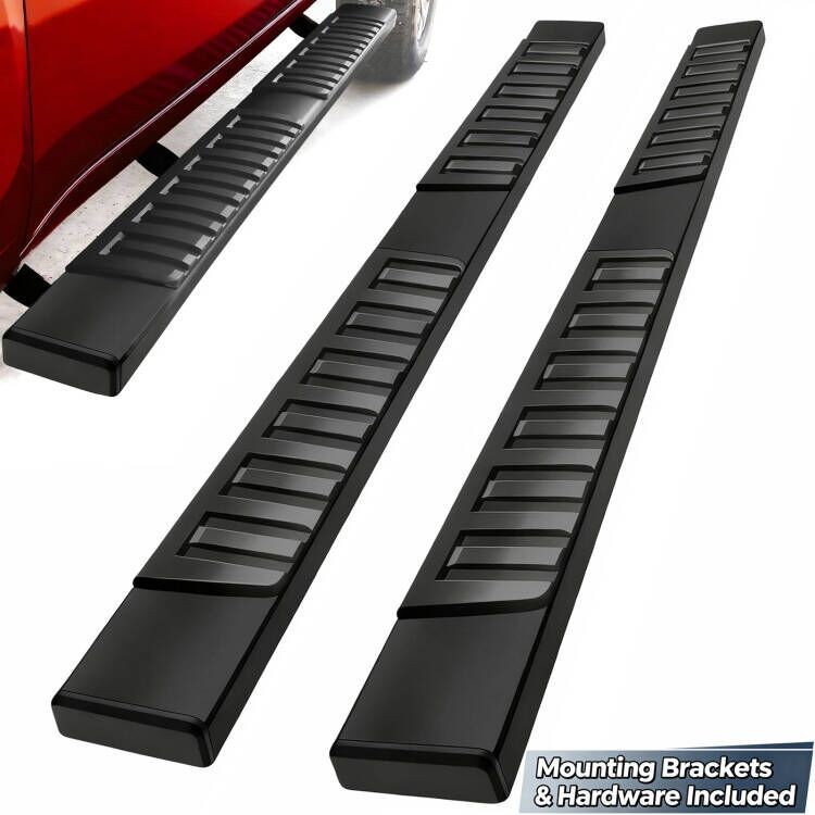 Fit 2019-2026 Ford Ranger Super Crew Cab 6" Nerf Bars Running Boards Side Steps