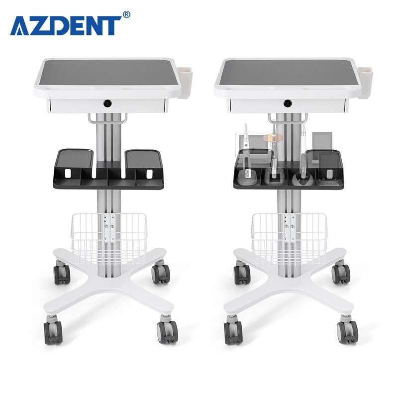 Dental Medical Endodontics Intraoral Scanner Cart Storage Trolley built-in plug