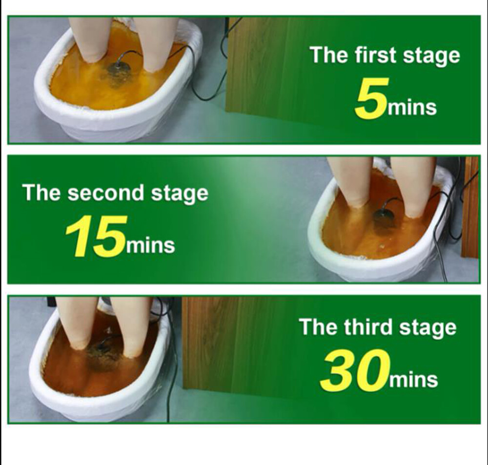 Portable Ionic Detox Foot Bath Spa Machine Kit Ion Aqua Cleanse With Hand Belt