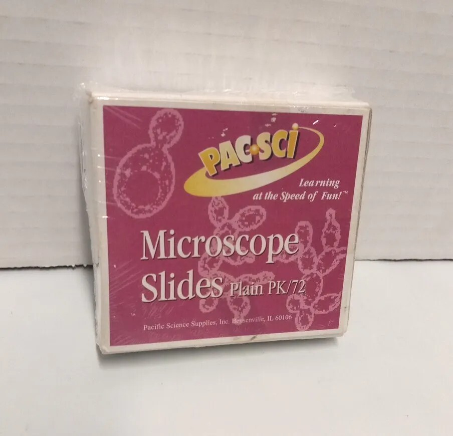 PAC SCI -  72 Pre-Cleaned Blank Microscope SLIDES -   LEARNING SCIENCE SUPPLIES