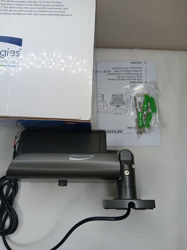 SPECO TECHNOLOGIES IR60 Infrared LED Illuminator