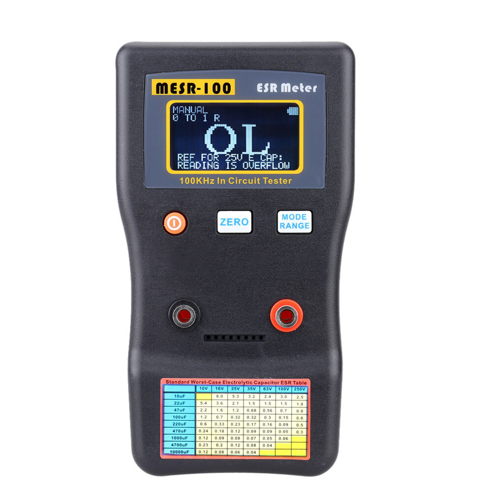 MESR-100 ESR Capacitance Ohm Meter Measuring Tool Capacitor Circuit Tester