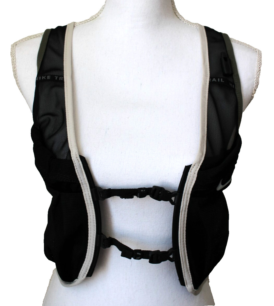 Nike Trail Vest 2.0 Women's M/L Running Black/Medium Olive/Vapor Green