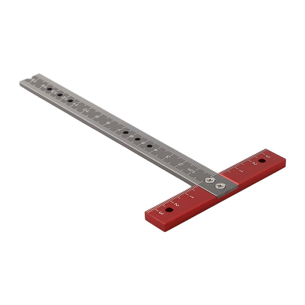 T-shape positioning ruler with high-precision measuring functions