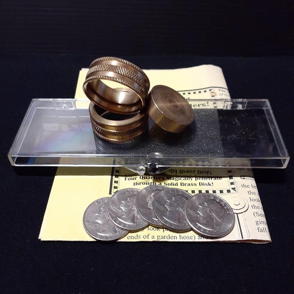 Second hand magic tricks C387 Coin Magic Cavorting Quarters